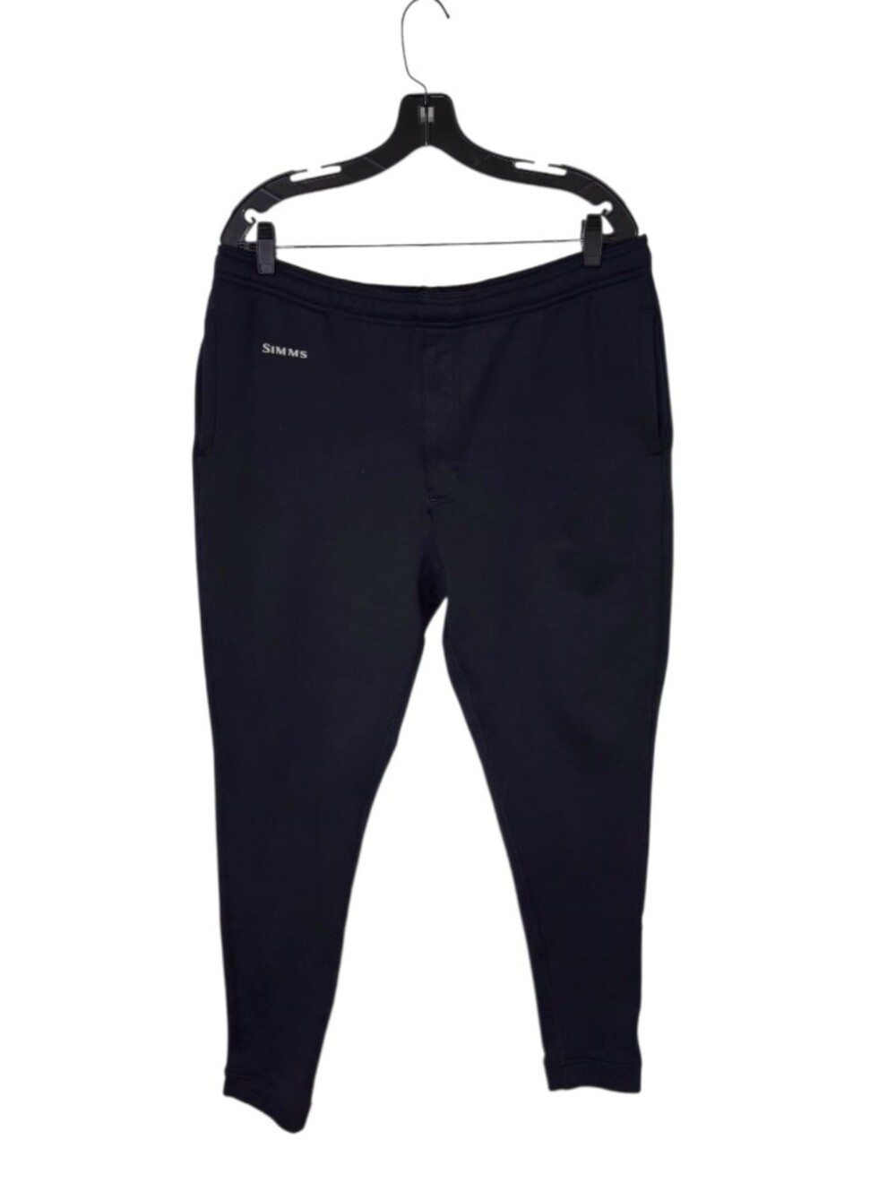 Simms Black Fleece Joggers Men's Medium Casual Loungewear